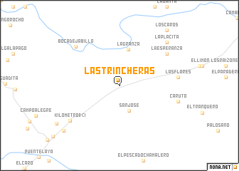 map of Las Trincheras