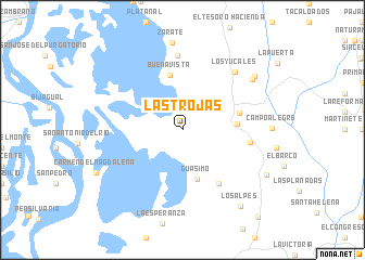 map of Las Trojas