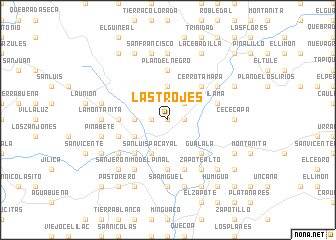 map of Las Trojes