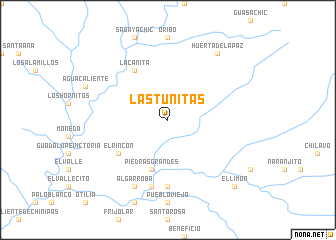 map of Las Tunitas