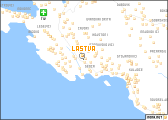 map of Lastva