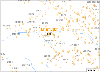 map of Lastvica