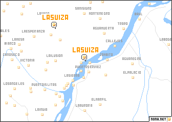 map of La Suiza