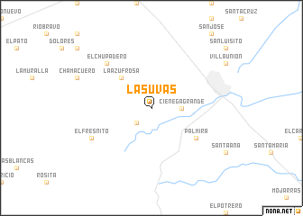 map of Las Uvas