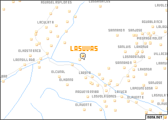 map of Las Uvas