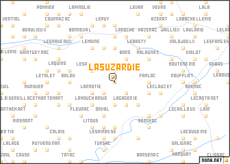 map of La Suzardie