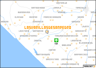 map of Las Varillas de San Pedro