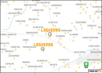 map of Las Veras
