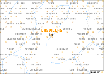 map of Las Villas