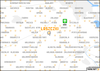 map of Laszczki