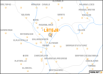 map of La Teja