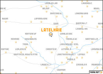 map of La Telhaie