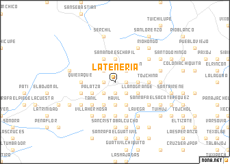 map of La Tenería