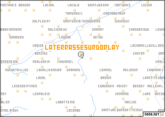 map of La Terrasse-sur-Dorlay