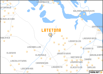 map of La Tetona