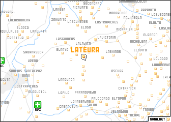 map of La Teura