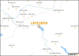 map of Latežeris