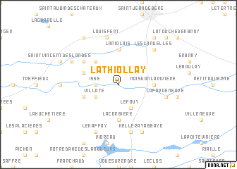 map of La Thiollay