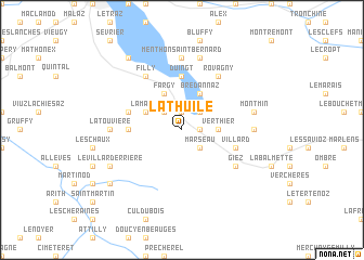map of Lathuile