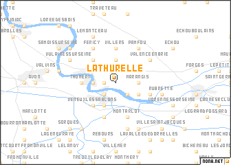 map of La Thurelle