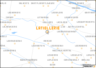 map of La Tiellerie