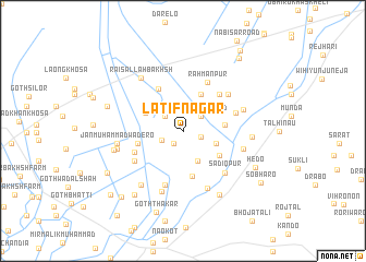 map of Latīfnagar