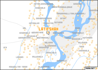 map of Latīf Shāh