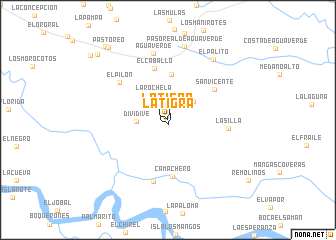 map of La Tigra