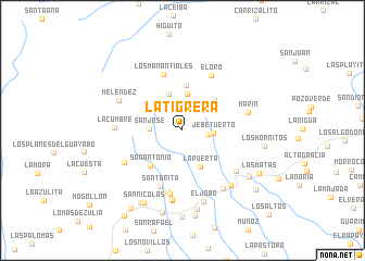 map of La Tigrera