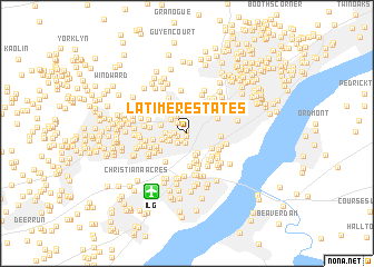 map of Latimer Estates