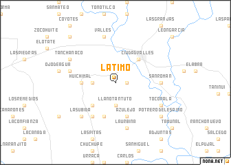 map of La Timo