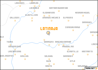 map of La Tinaja