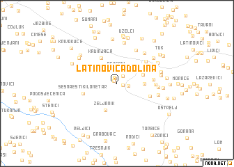 map of Latinovića Dolina