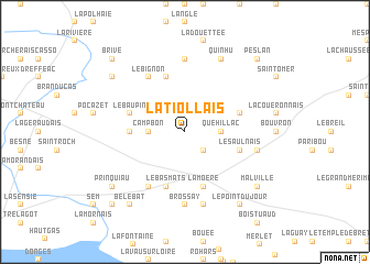 map of La Tiollais