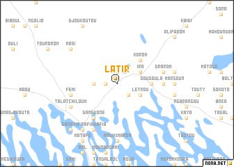 map of Latir