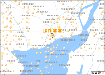 map of Latkarān