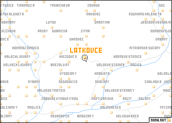 map of Látkovce