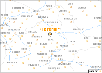 map of Latković