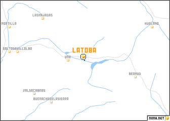 map of La Toba