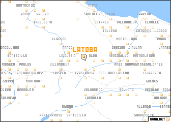 map of La Toba