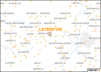 map of La Tomatina