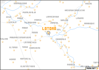 map of La Toma