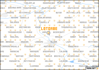 map of La Tombe