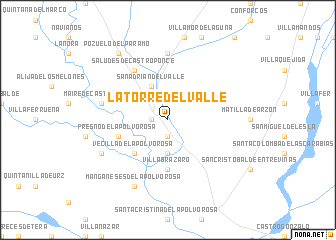 map of La Torre del Valle