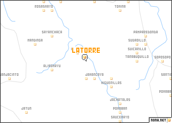 map of La Torre