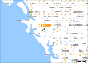 map of La Torre