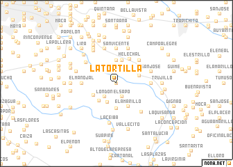map of La Tortilla
