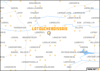 map of La Touche Boissaie