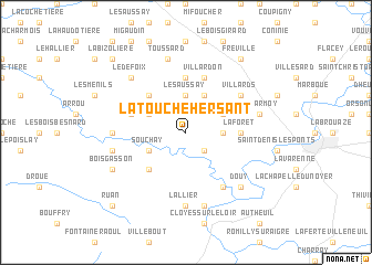 map of La Touche Hersant
