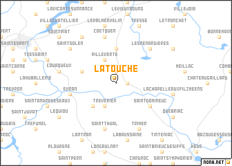 map of La Touche